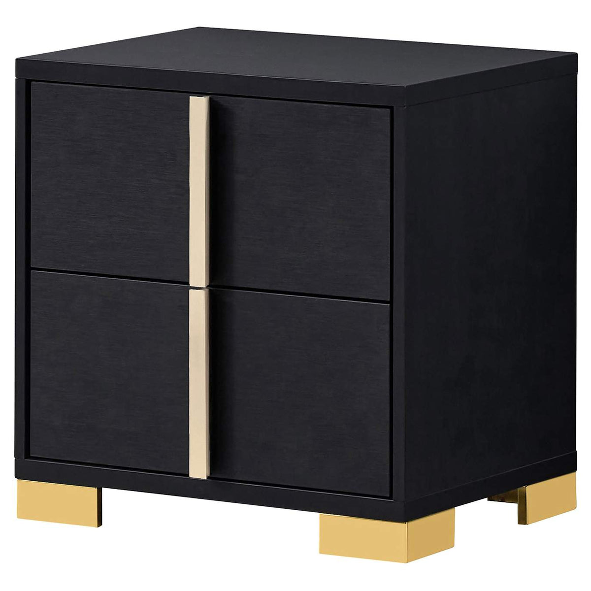 222832 Marceline 2-drawer Nightstand Black