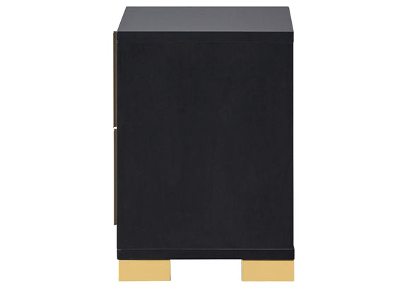 222832 Marceline 2-drawer Nightstand Black