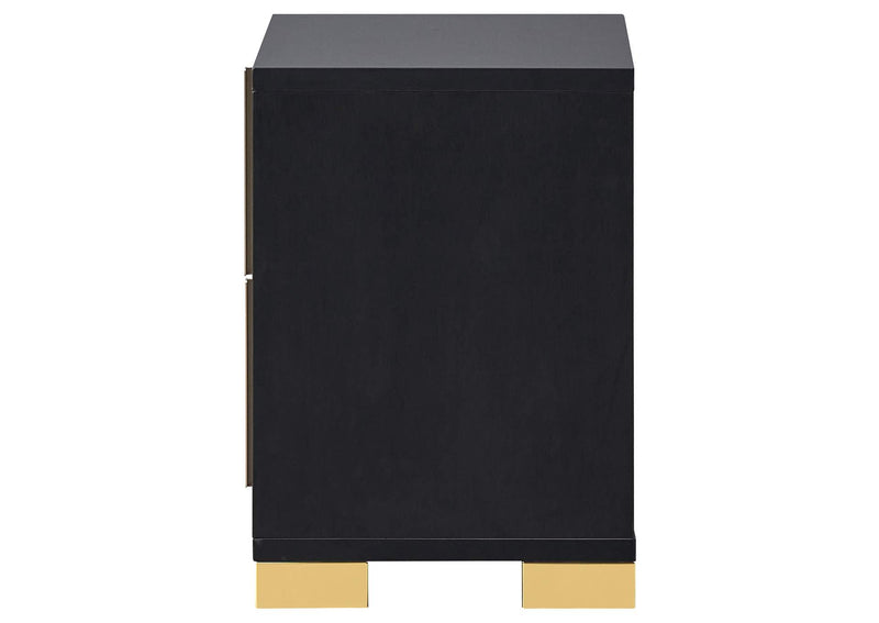 222832 Marceline 2-drawer Nightstand Black