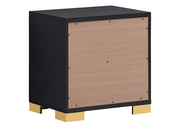222832 Marceline 2-drawer Nightstand Black