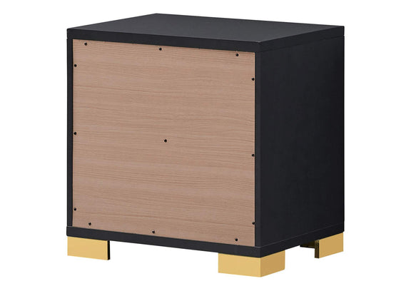 222832 Marceline 2-drawer Nightstand Black