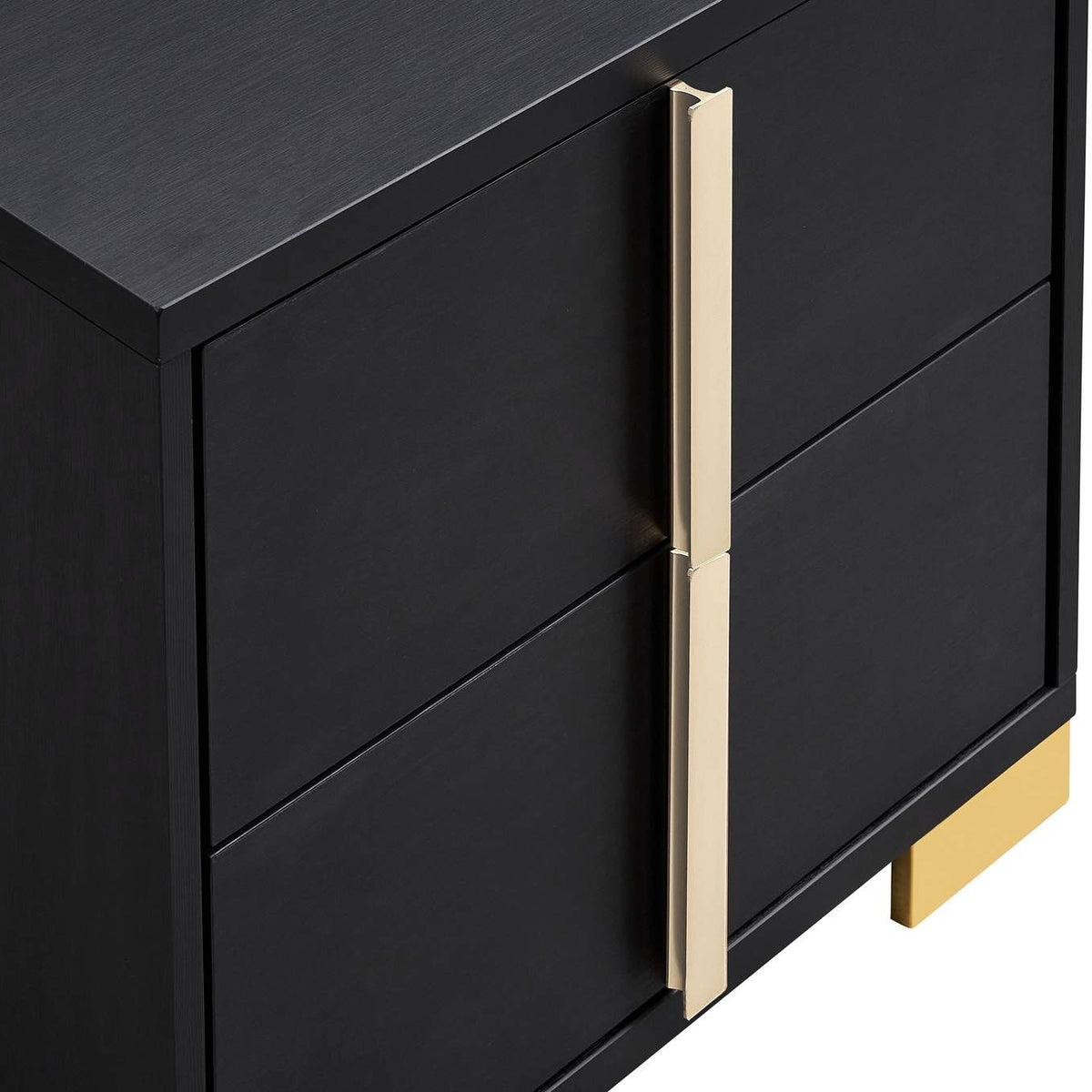 222832 Marceline 2-drawer Nightstand Black
