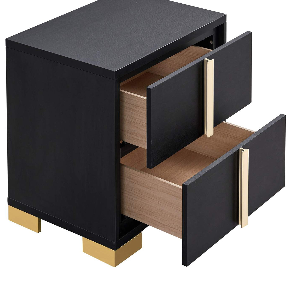 222832 Marceline 2-drawer Nightstand Black