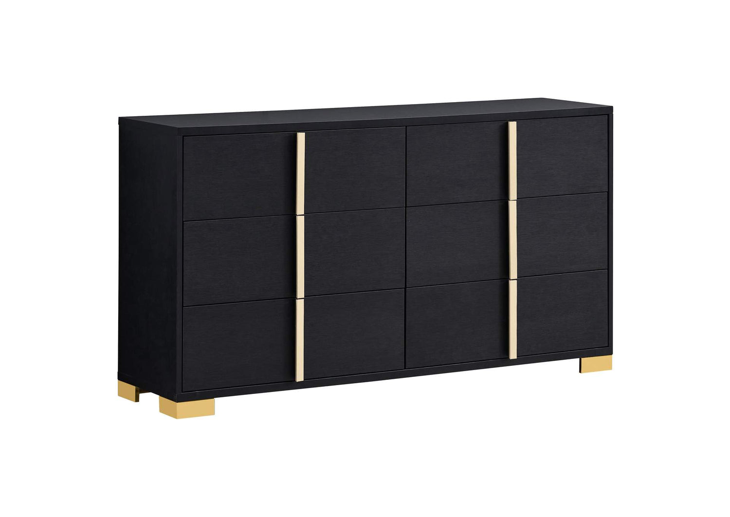 222833 Marceline 6-drawer Dresser Black