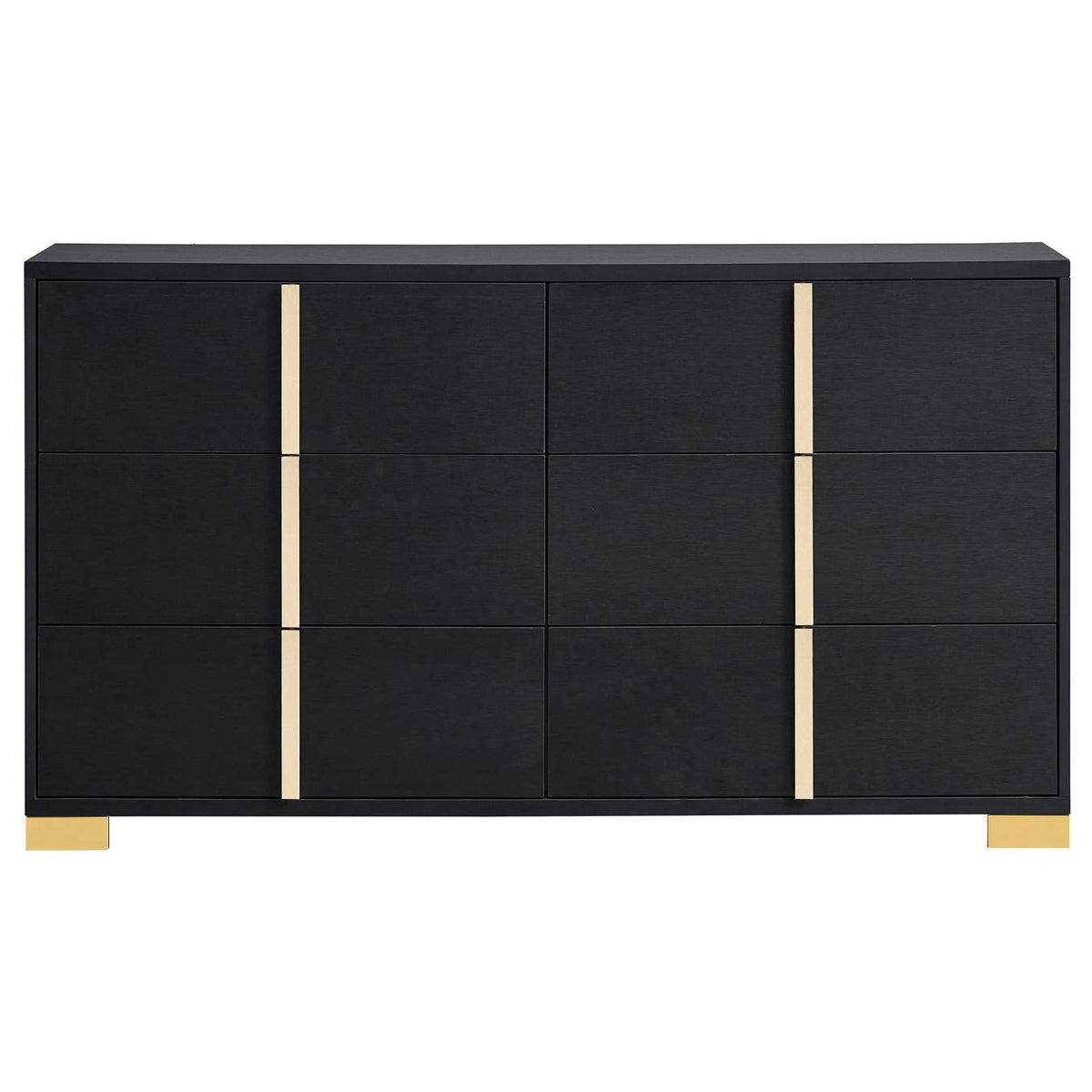 222833 Marceline 6-drawer Dresser Black