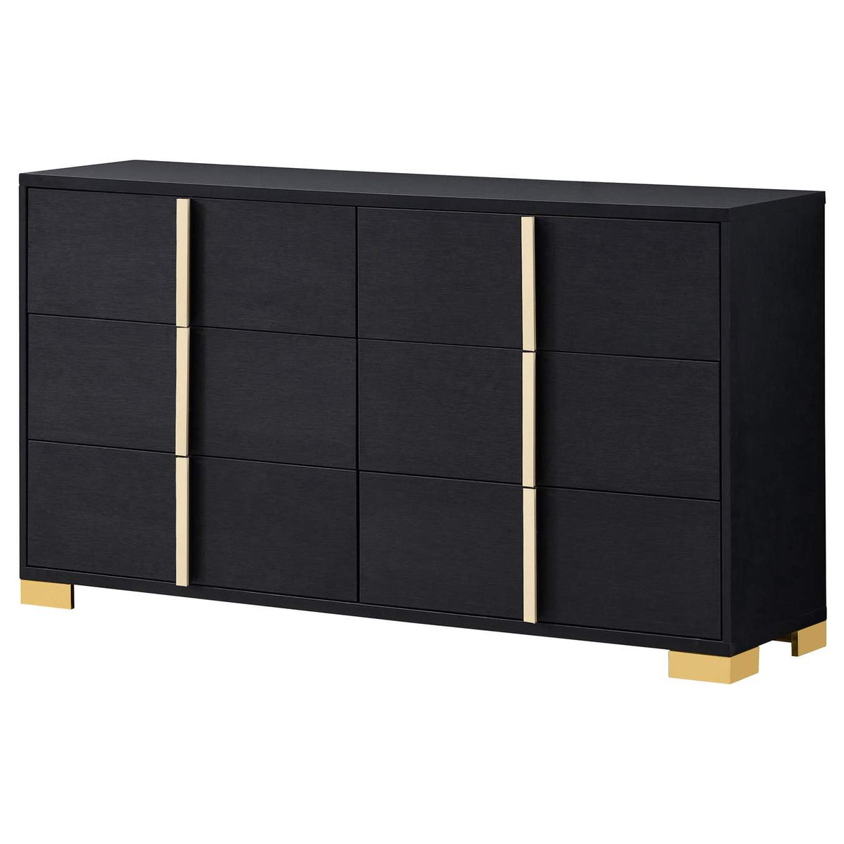 222833 Marceline 6-drawer Dresser Black