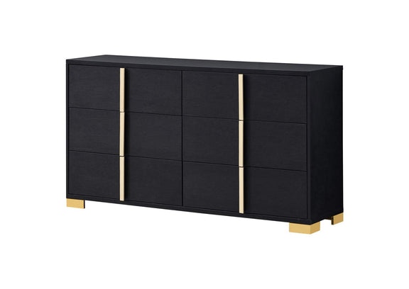 222833 Marceline 6-drawer Dresser Black
