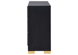 222833 Marceline 6-drawer Dresser Black