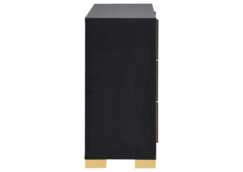 222833 Marceline 6-drawer Dresser Black