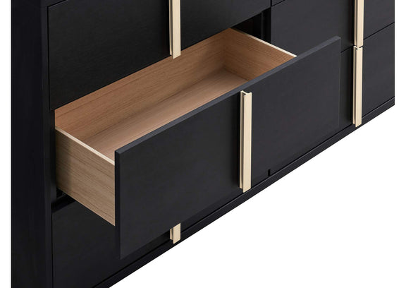 222833 Marceline 6-drawer Dresser Black