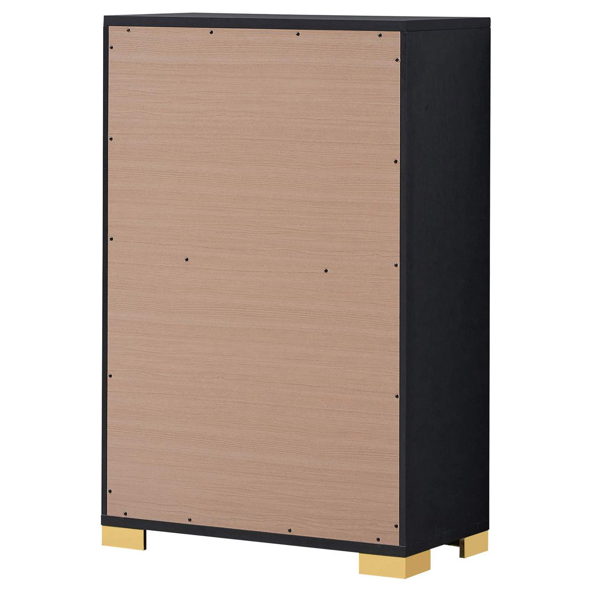 222835 Marceline 5-drawer Bedroom Chest Black