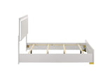 222931F Marceline Wood Full LED Panel Bed White