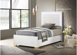 222931T Marceline Wood Twin LED Panel Bed White