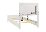 222931T Marceline Wood Twin LED Panel Bed White
