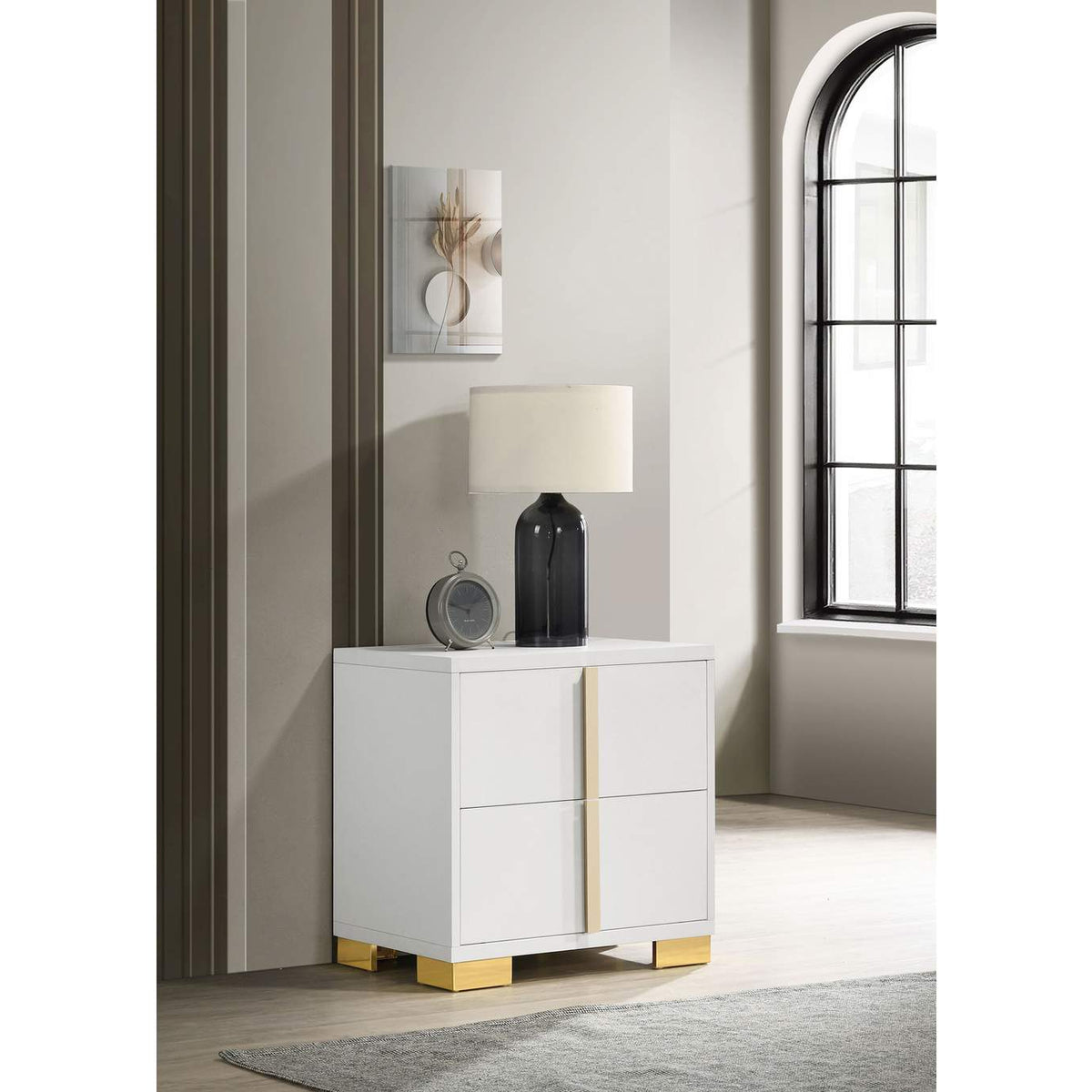 222932 Marceline 2-drawer Nightstand White