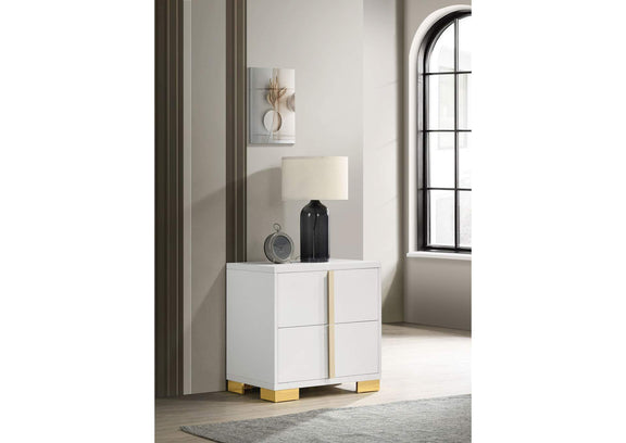 222932 Marceline 2-drawer Nightstand White