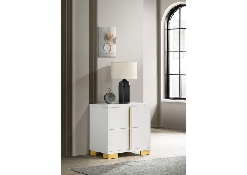 222932 Marceline 2-drawer Nightstand White