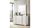 222933M Marceline 6-drawer Dresser with Mirror White