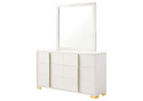 222933M Marceline 6-drawer Dresser with Mirror White