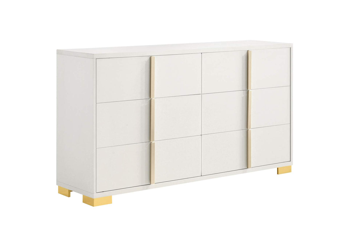 222933 Marceline 6-drawer Dresser White