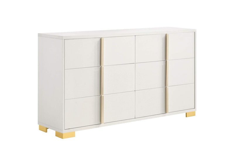 222933 Marceline 6-drawer Dresser White