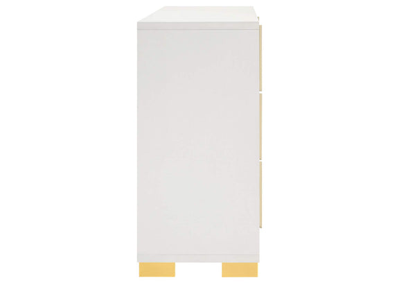 222933 Marceline 6-drawer Dresser White