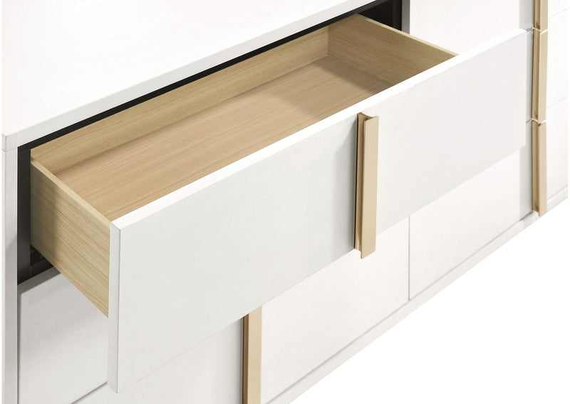222933 Marceline 6-drawer Dresser White