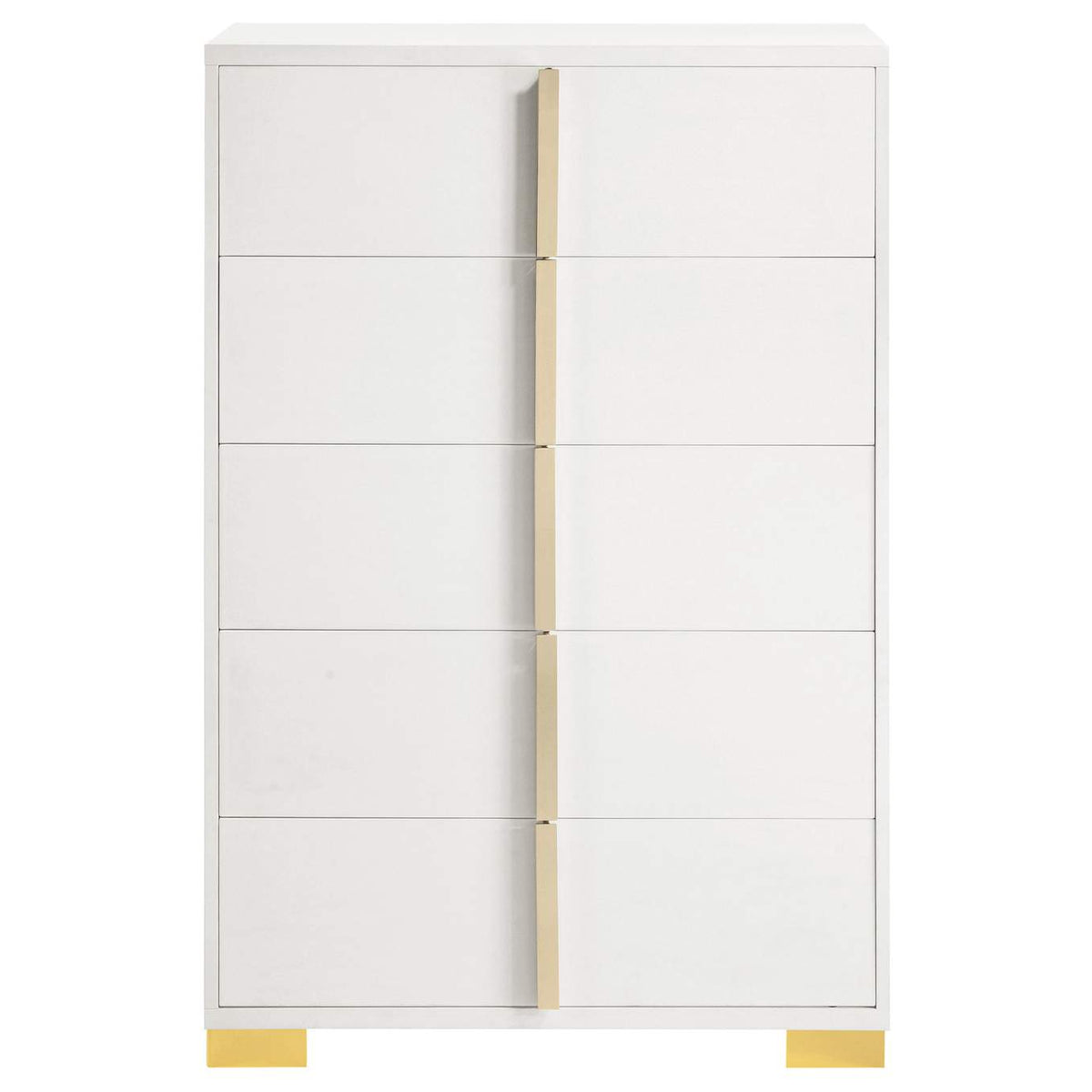 222935 Marceline 5-drawer Bedroom Chest White