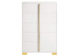 222935 Marceline 5-drawer Bedroom Chest White