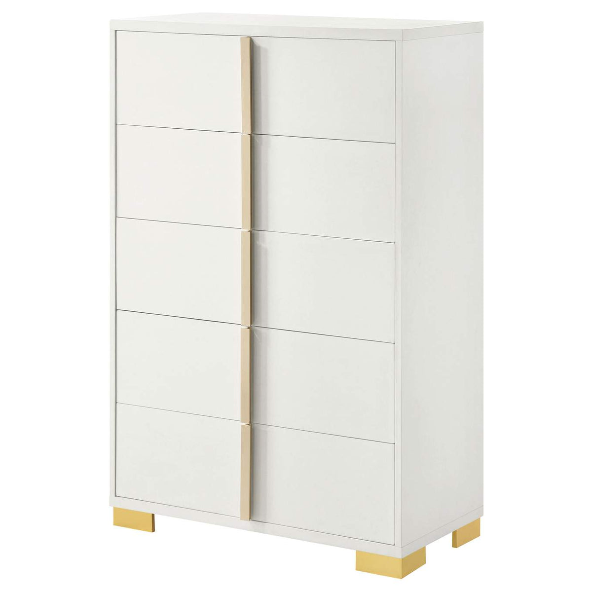 222935 Marceline 5-drawer Bedroom Chest White