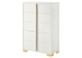 222935 Marceline 5-drawer Bedroom Chest White