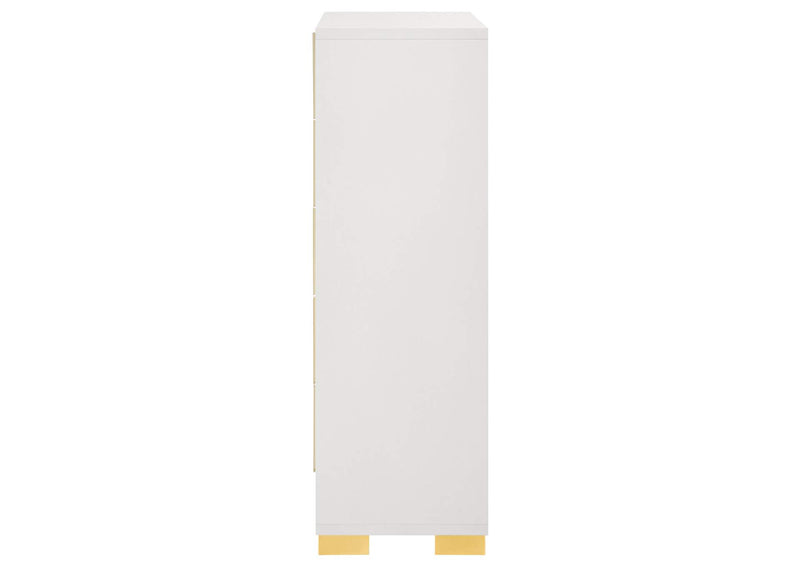 222935 Marceline 5-drawer Bedroom Chest White