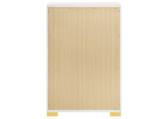 222935 Marceline 5-drawer Bedroom Chest White