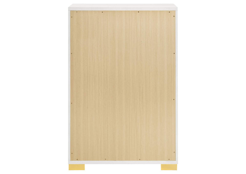 222935 Marceline 5-drawer Bedroom Chest White