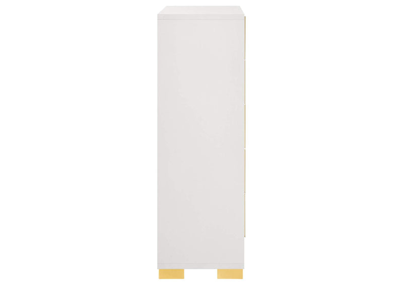 222935 Marceline 5-drawer Bedroom Chest White