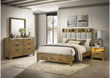 222971KE-S4 Henderson 4-piece Eastern King Bedroom Set Medium Oak