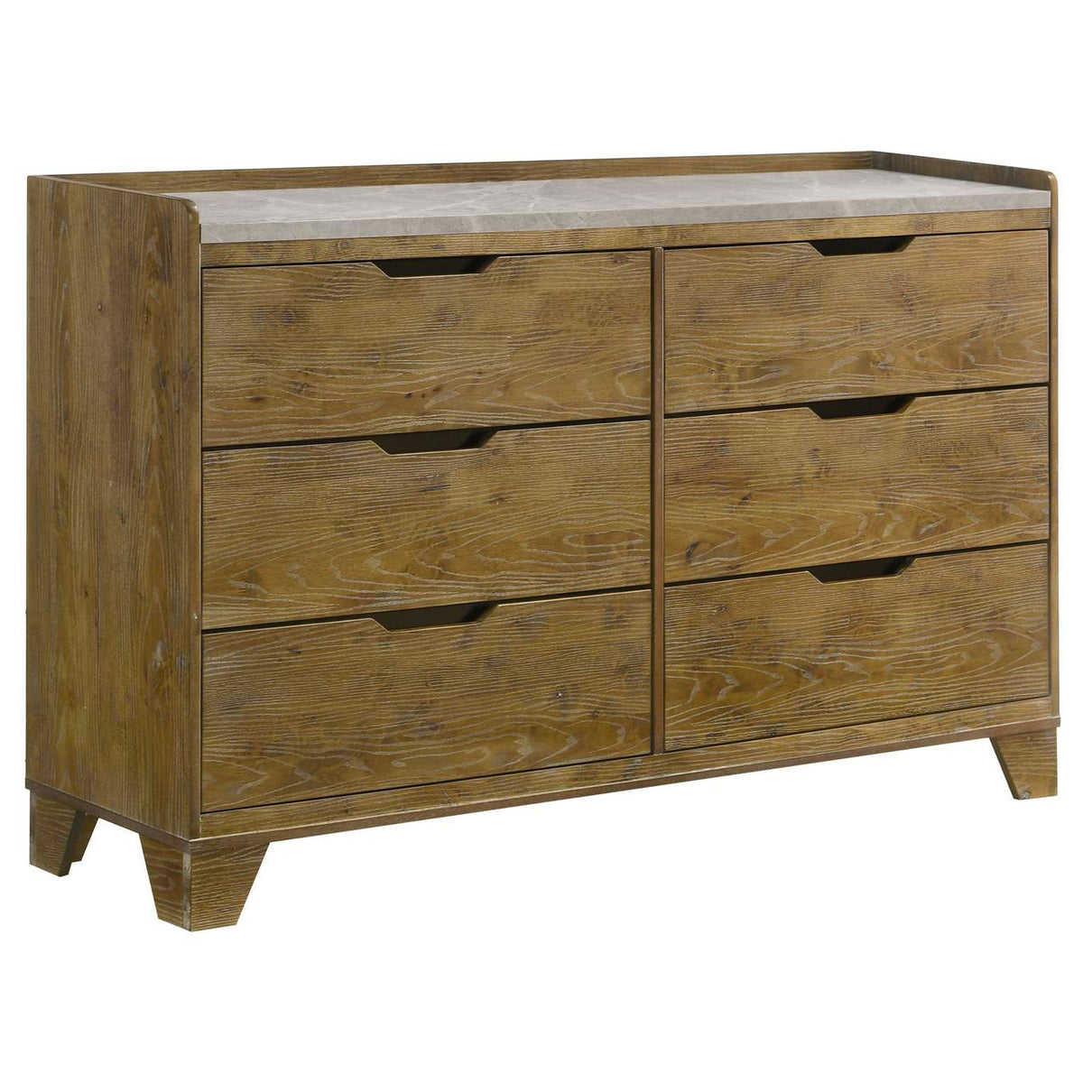 222971KE-S5 Henderson 5-piece Eastern King Bedroom Set Medium Oak