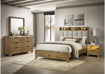 222971Q-S4 Henderson 4-piece Queen Bedroom Set Medium Oak
