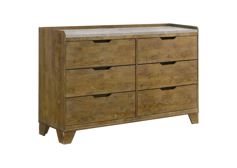 222971Q-S5 Henderson 5-piece Queen Bedroom Set Medium Oak