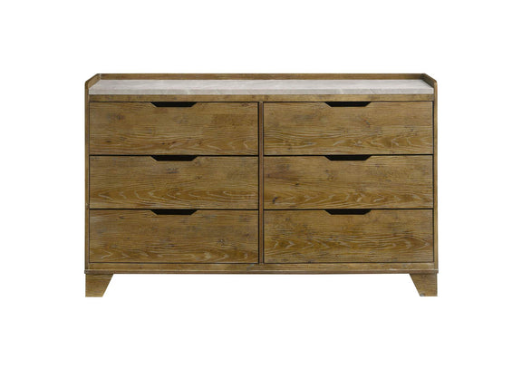 222973 Henderson 6-drawer Bedroom Dresser Cabinet Medium Oak