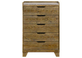 222975 Henderson 5-drawer Bedroom Chest of Drawers Medium Oak
