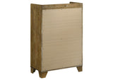 222975 Henderson 5-drawer Bedroom Chest of Drawers Medium Oak