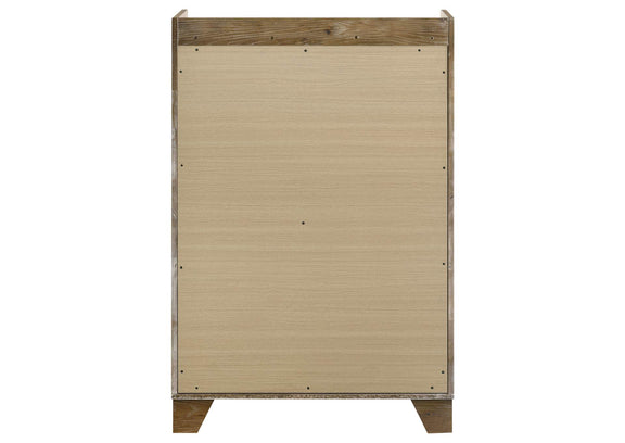 222975 Henderson 5-drawer Bedroom Chest of Drawers Medium Oak