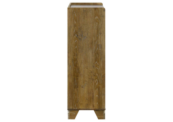 222975 Henderson 5-drawer Bedroom Chest of Drawers Medium Oak