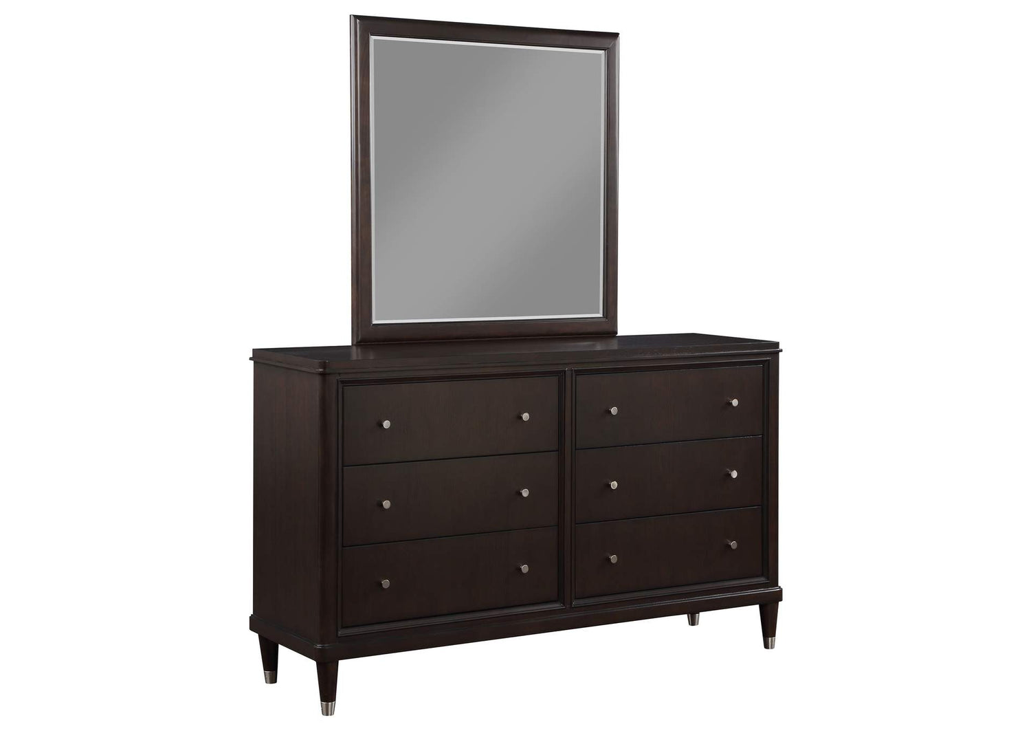 Emberlyn 6-drawer Dresser with Mirror Brown