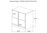 223091GRYKE-S5 Ines 5-piece Eastern King Bedroom Set Grey and White High Gloss
