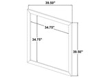 223091GRYQ-S4 Ines 4-piece Queen Bedroom Set Grey and White High Gloss