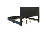 223091NVYKE Ines 56-inch Fabric Upholstered Eastern King Panel Bed Navy