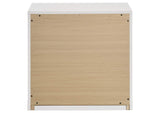223092 Ines 2-drawer Nightstand Bedside Table White High Gloss