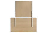 223093M Ines 6-drawer Bedroom Dresser with Mirror White High Gloss